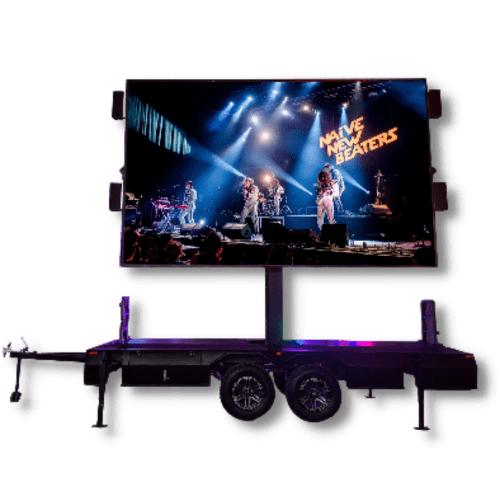 Mobile LED Event Trailer Production for Movie Nights and Event Broadcasts